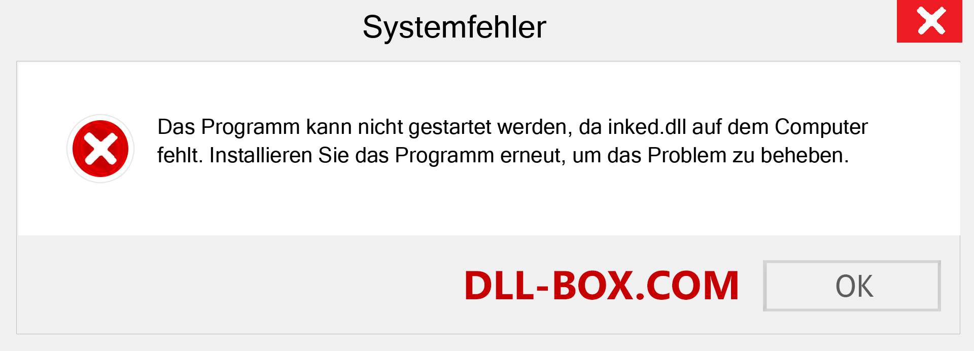 inked.dll-Datei fehlt?. Download für Windows 7, 8, 10 - Fix inked dll Missing Error unter Windows, Fotos, Bildern